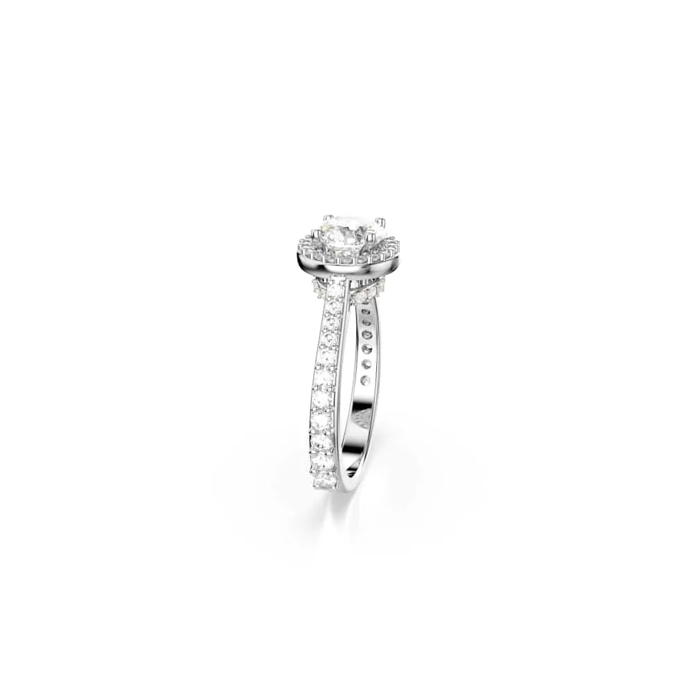 Anillo Una Angelic, corte redondo, blanco