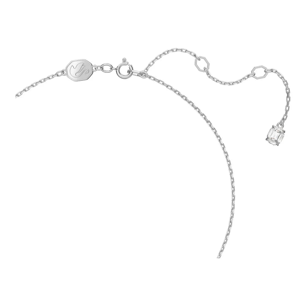 Colgante Constella, corte redondo, pavé, blanco