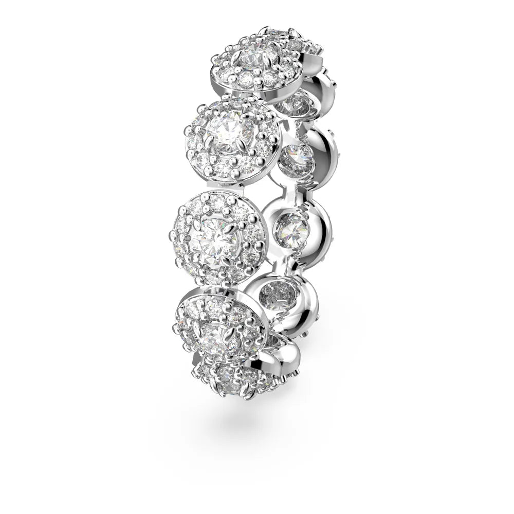 Anillo Constella, Pavé, Blanco, Baño de Rodio