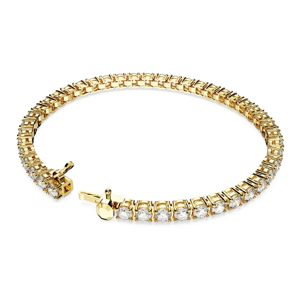 Pulsera de tenis Matrix, talla redonda, pequeña, blanca