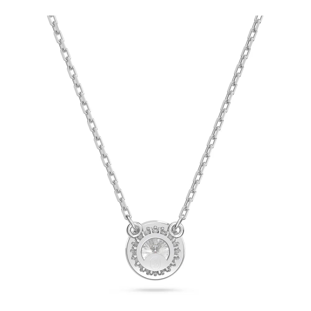 Colgante Constella, corte redondo, pavé, blanco