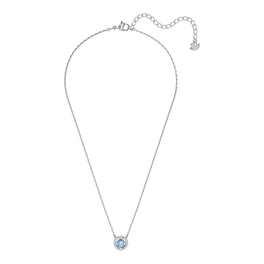 Collar redondo de baile brillante, azul