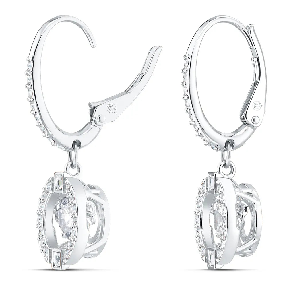 Pendientes Swarovski Sparkling Dance, blancos
