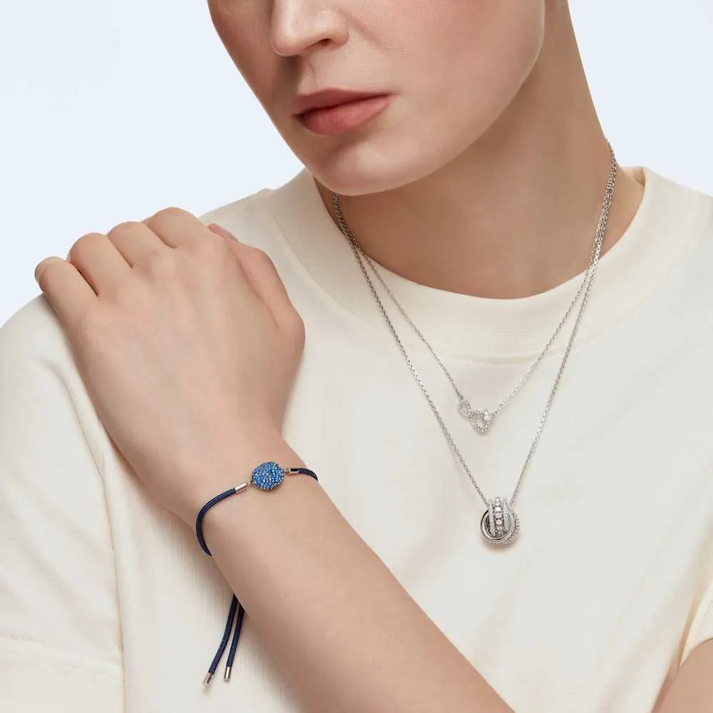 Collar Swarovski Infinity, blanco
