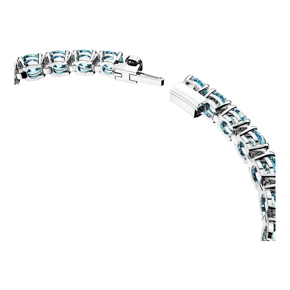 Pulsera de tenis Matrix, talla redonda, mediana, azul