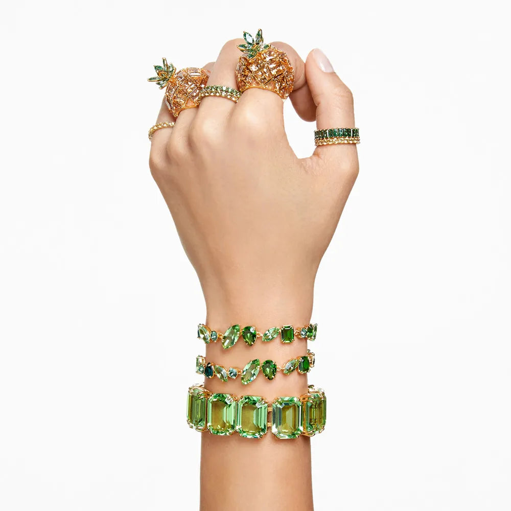 Pulsera de Gemas, Combinación de cortes, Verde