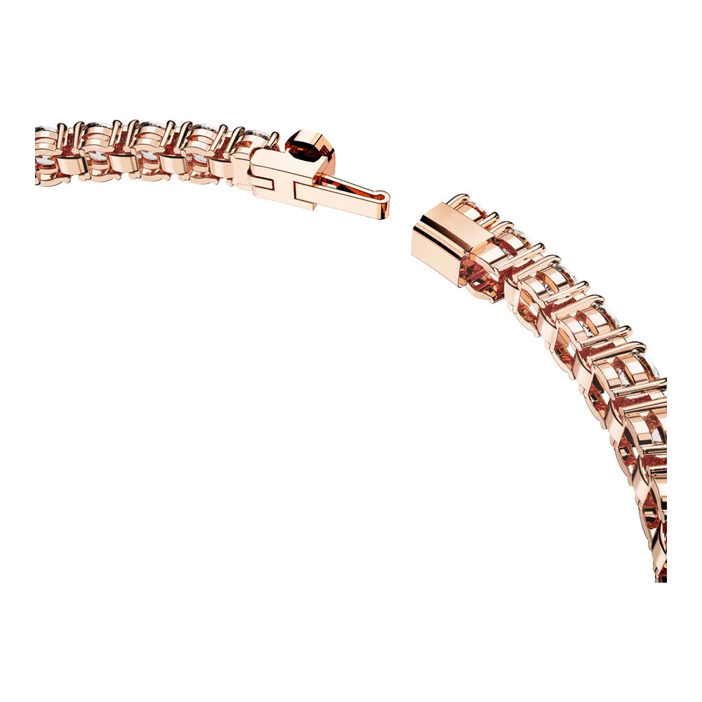 Pulsera de tenis Matrix, talla redonda, pequeña, oro rosa