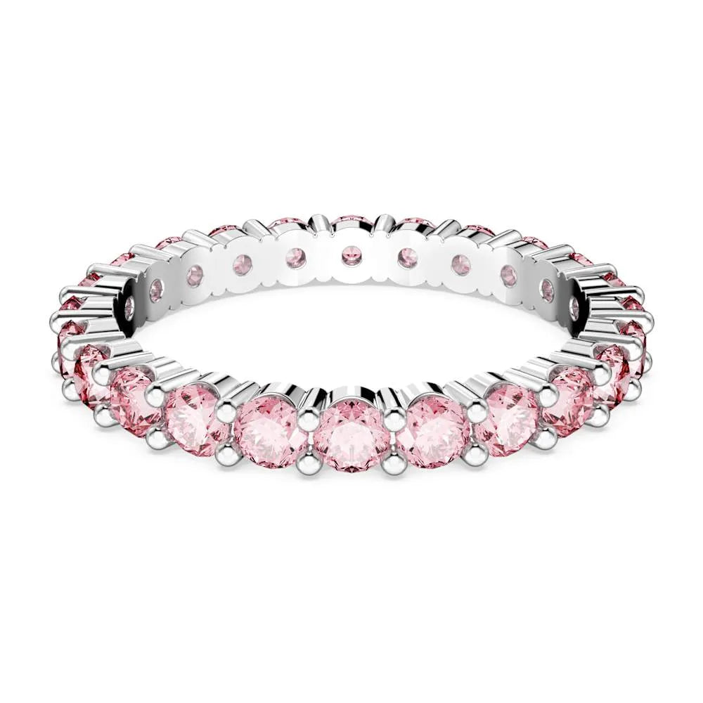 Anillo Matrix, corte redondo, rosa