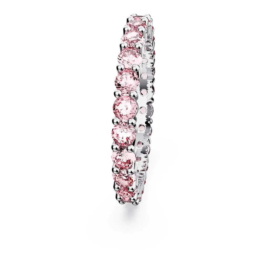 Anillo Matrix, corte redondo, rosa