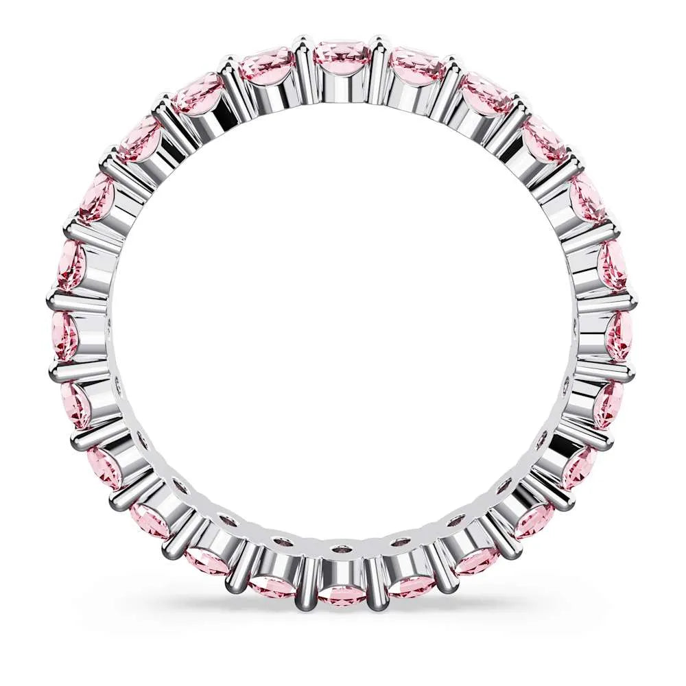 Anillo Matrix, corte redondo, rosa