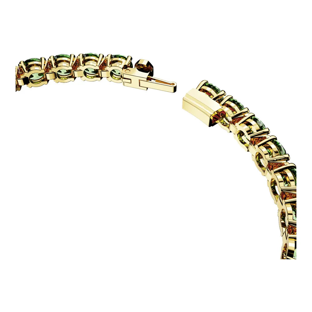 Pulsera de tenis Matrix, talla redonda, mediana, verde