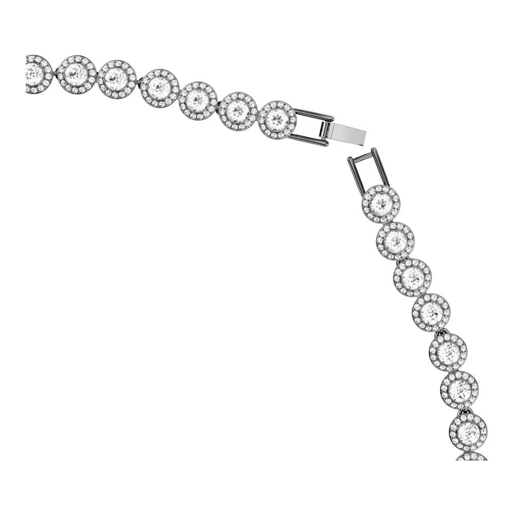 Collar Una, corte redondo, grande, blanco