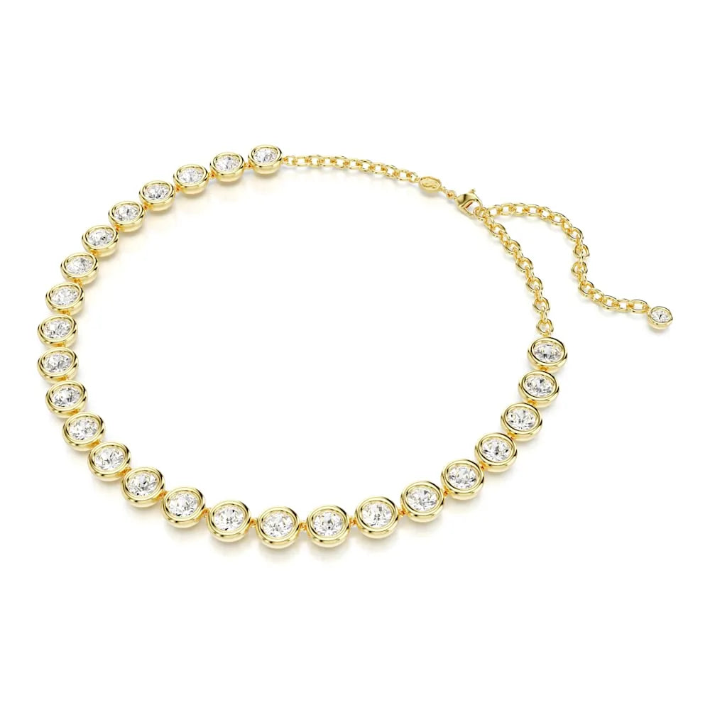 Collar de ámbar, corte redondo, blanco