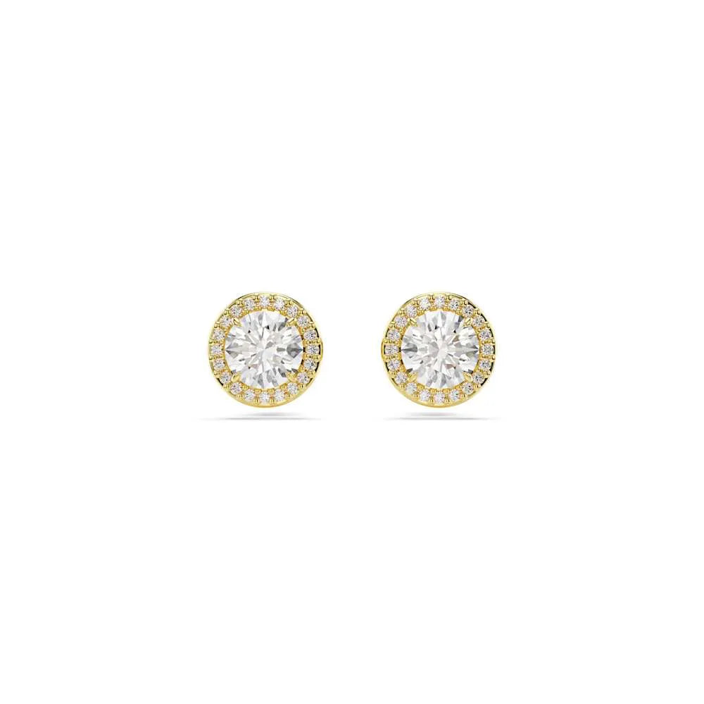 Pendientes Una, corte redondo, oro