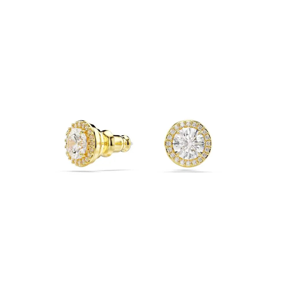 Pendientes Una, corte redondo, oro