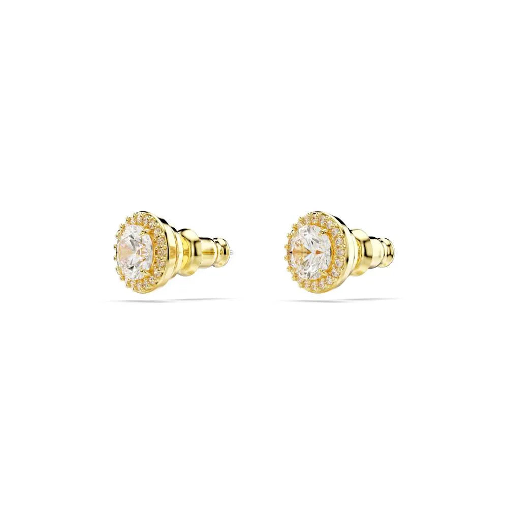 Pendientes Una, corte redondo, oro