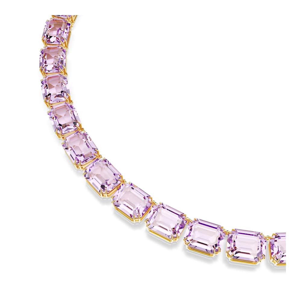 Collar Tennis Millenia, corte octogonal, morado