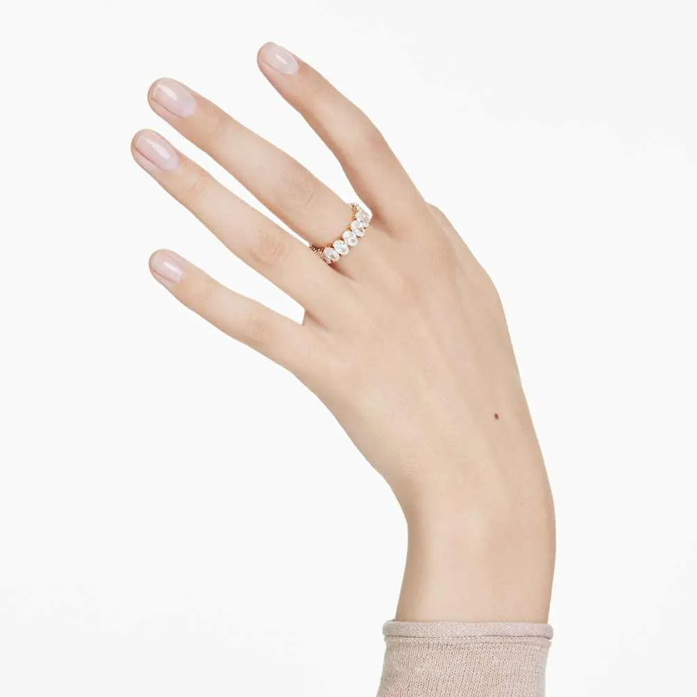 Anillo Matrix, corte ovalado, blanco