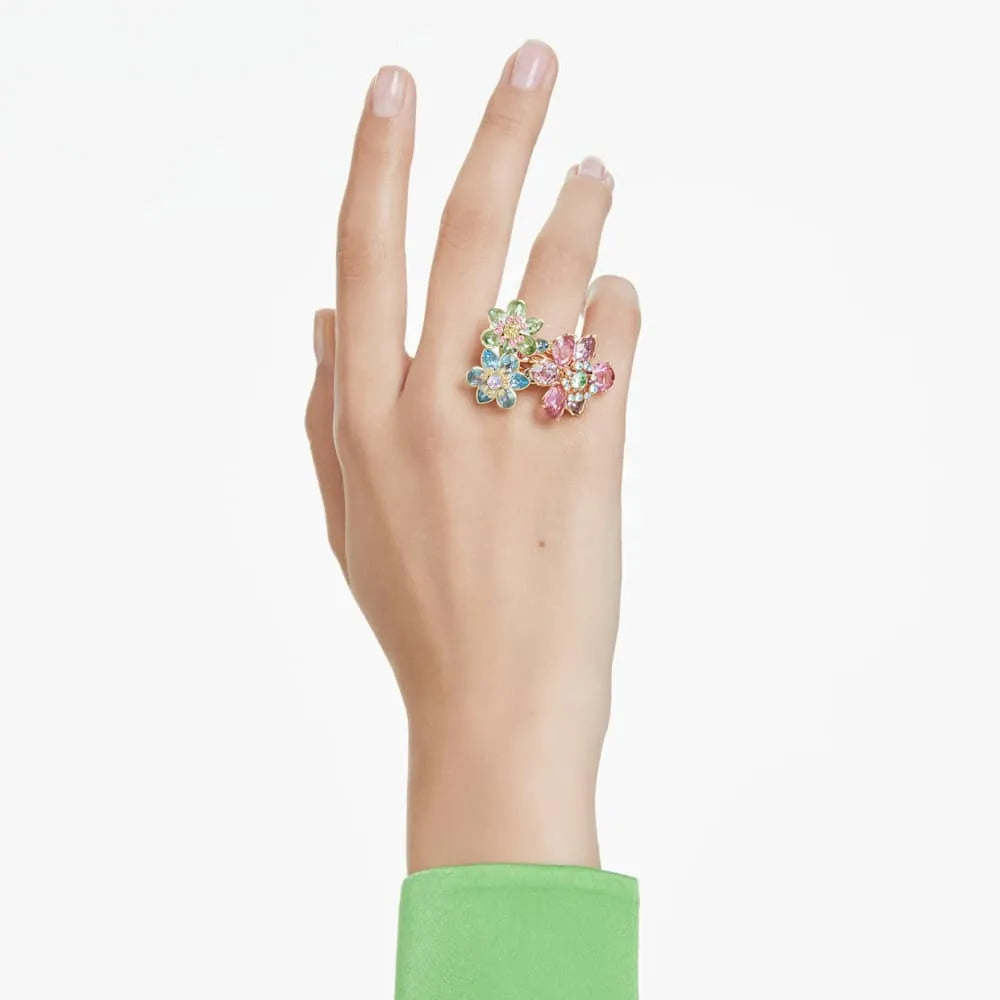 Anillo Idyllia, Combinación de cortes, Flor, Multicolor