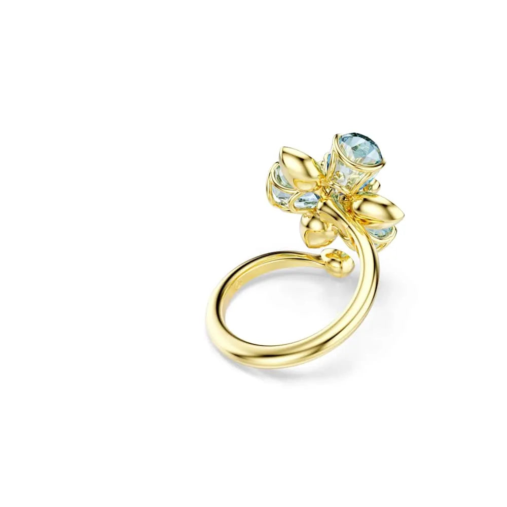 Anillo Idyllia, Combinación de Cortes, Flor, Azul