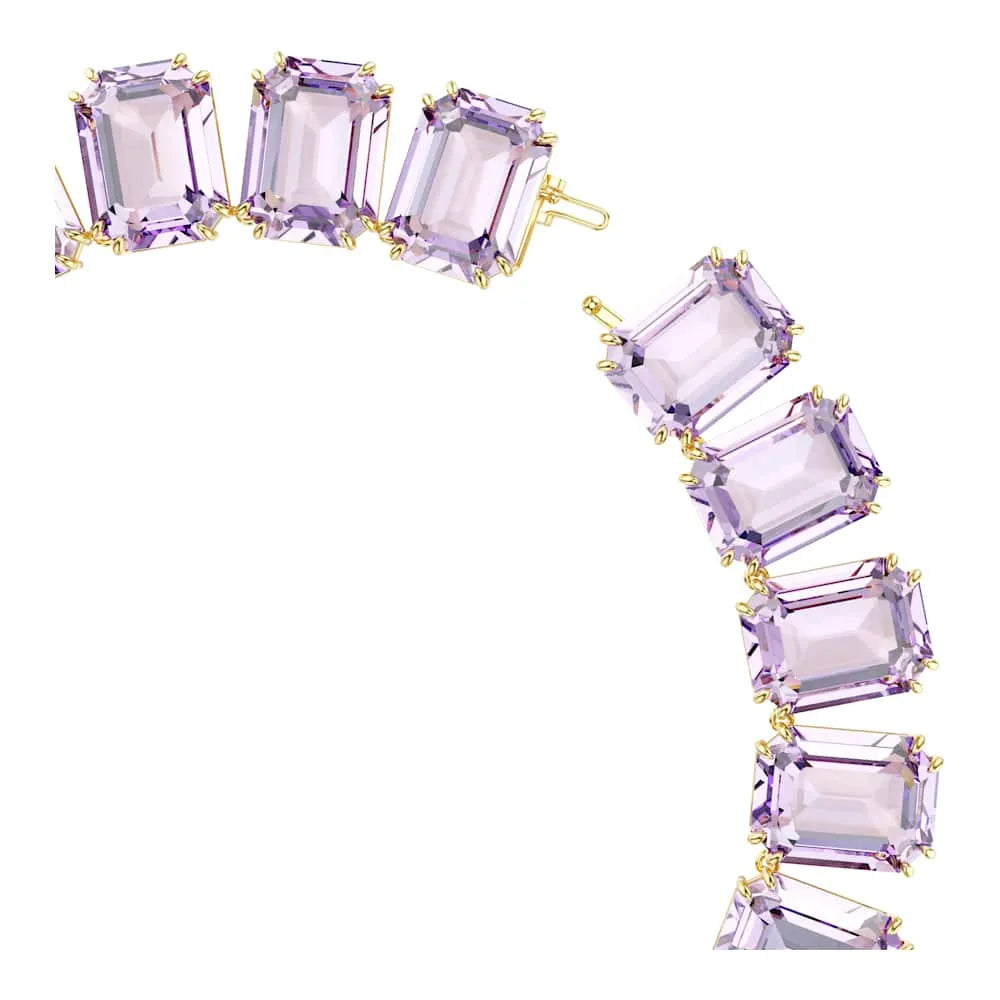 Collar Tennis Millenia, corte octogonal, morado