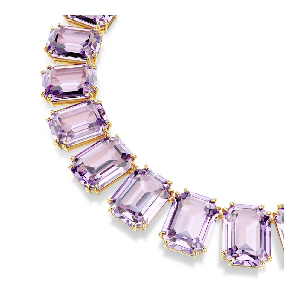Collar Tennis Millenia, corte octogonal, morado