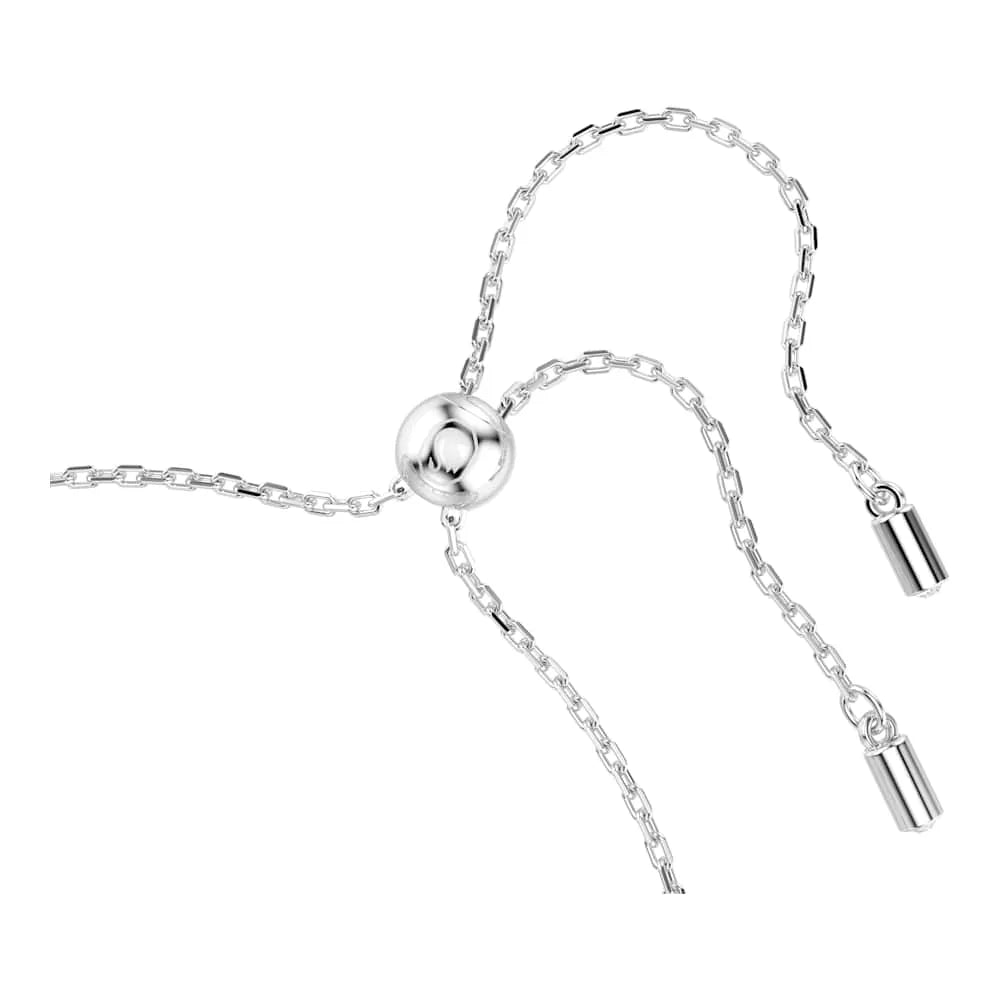 Pulsera Ariana Grande x Swarovski, perla de cristal, corte redondo, color blanco