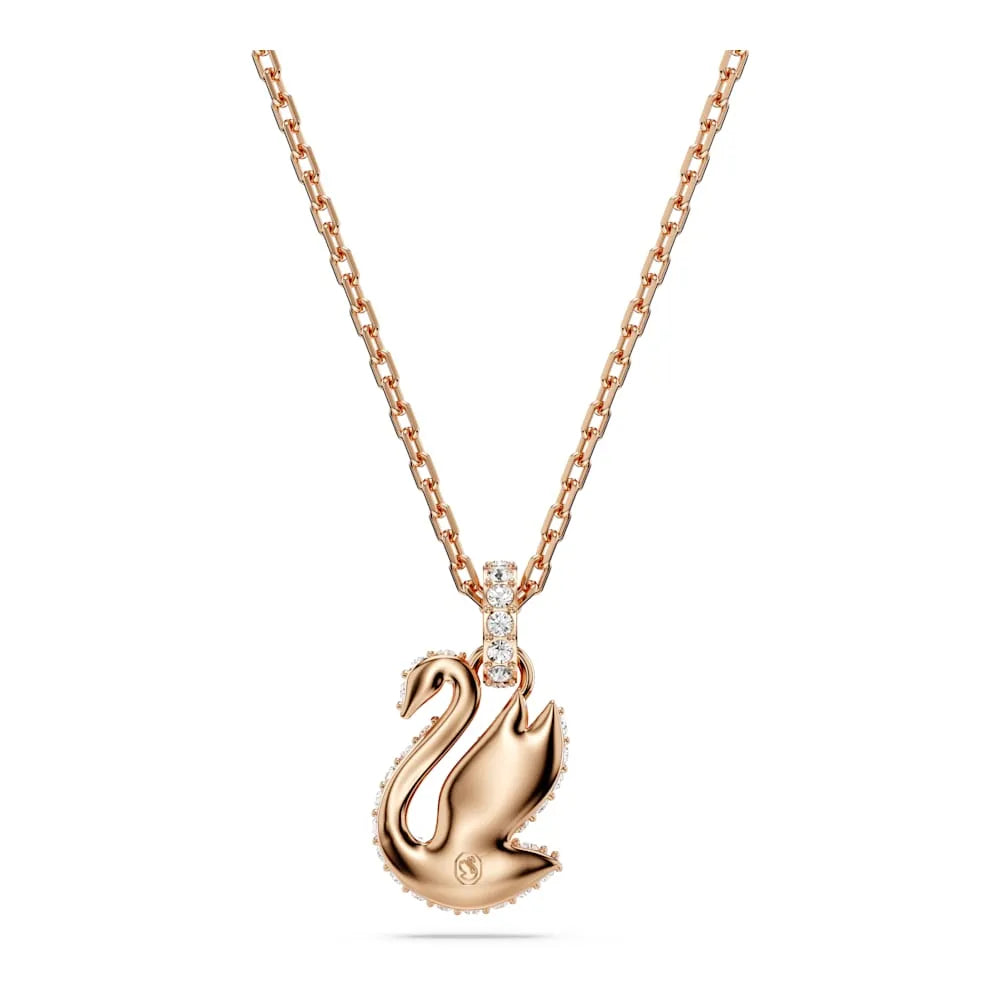 Colgante Swarovski Iconic Swan, pequeño, negro
