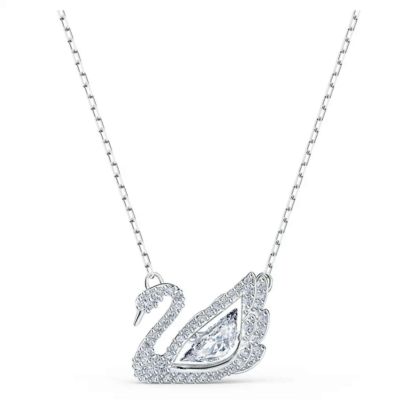 Collar de cisne danzante, blanco