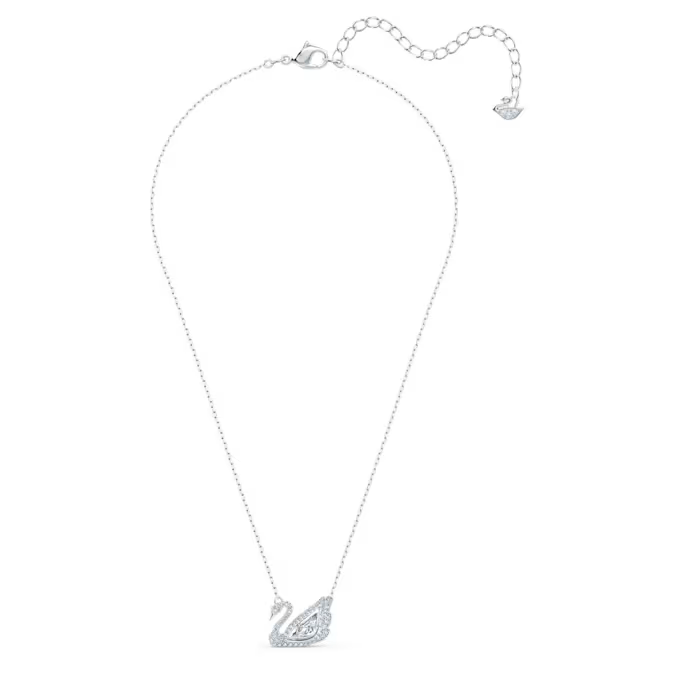 Collar de cisne danzante, blanco