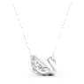 Collar de cisne danzante, blanco