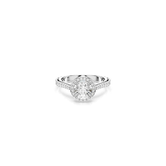 Anillo Una Angelic, corte redondo, blanco