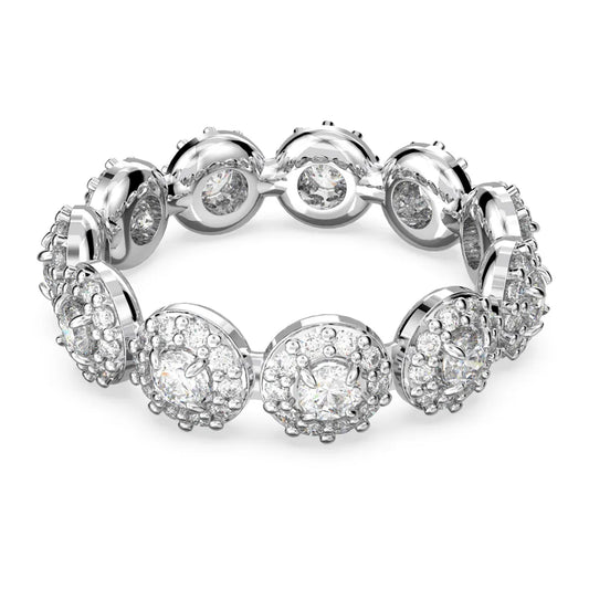Anillo Constella, Pavé, Blanco, Baño de Rodio