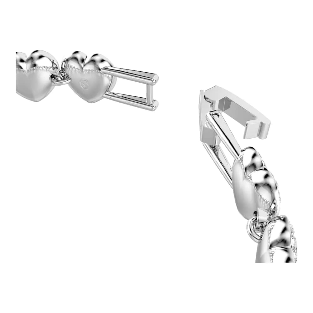 Pulsera de tenis Ariana Grande x Swarovski, combinación de cortes, corazón, blanco