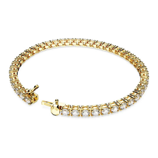 Pulsera de tenis Matrix, talla redonda, pequeña, blanca