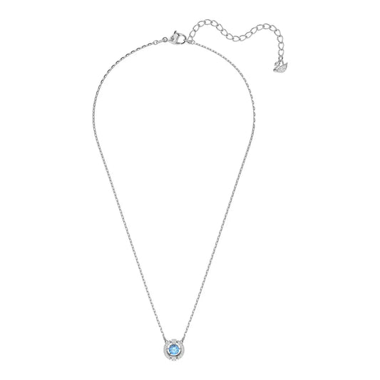 Collar redondo de baile brillante, azul