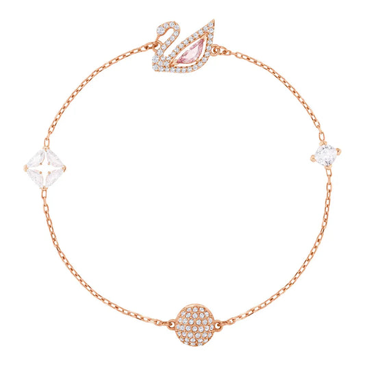 Pulsera de cisne deslumbrante, multicolor
