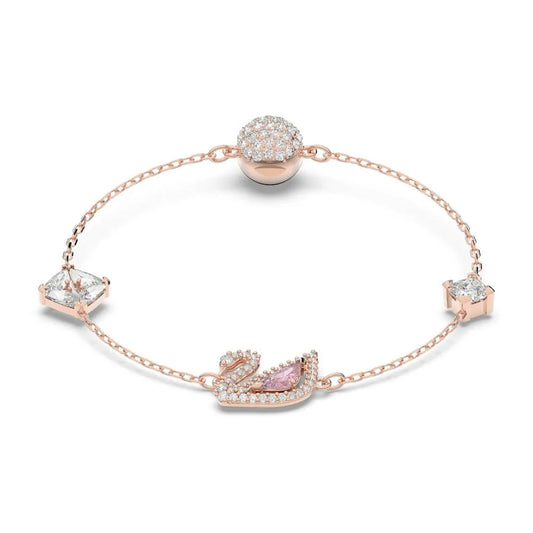 Pulsera de cisne deslumbrante, multicolor