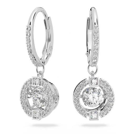 Pendientes Swarovski Sparkling Dance, blancos