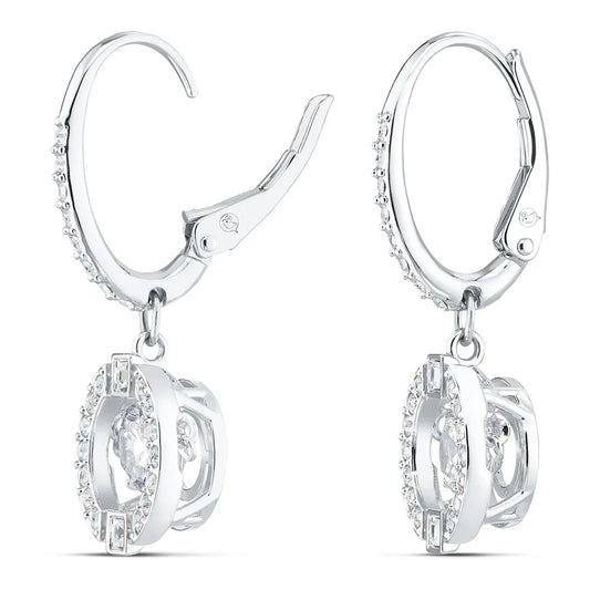 Pendientes Swarovski Sparkling Dance, blancos