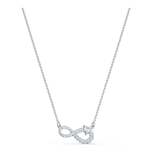 Collar Swarovski Infinity, blanco