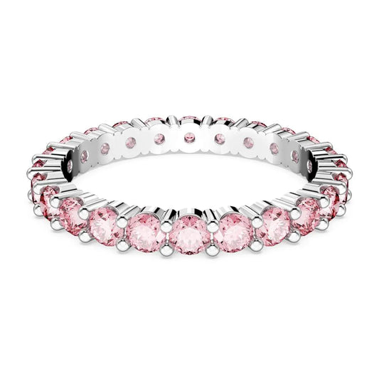 Anillo Matrix, corte redondo, rosa