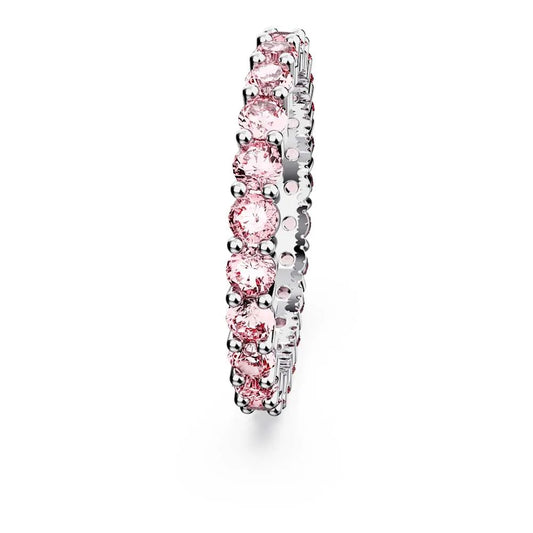 Anillo Matrix, corte redondo, rosa