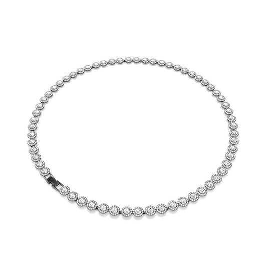 Collar Una, corte redondo, grande, blanco