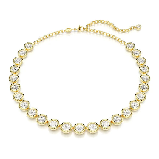 Collar de ámbar, corte redondo, blanco