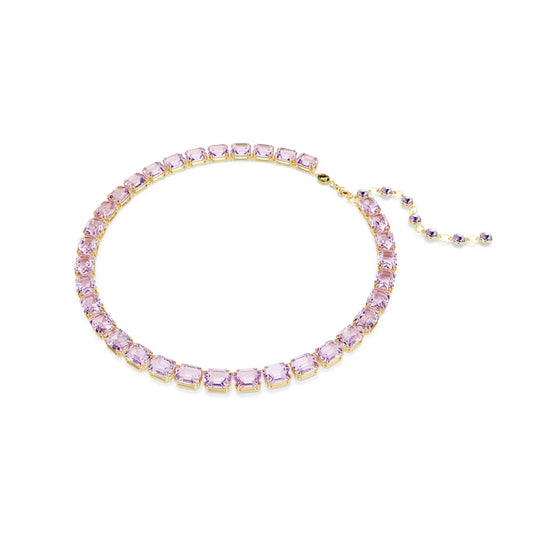 Collar Tennis Millenia, corte octogonal, morado