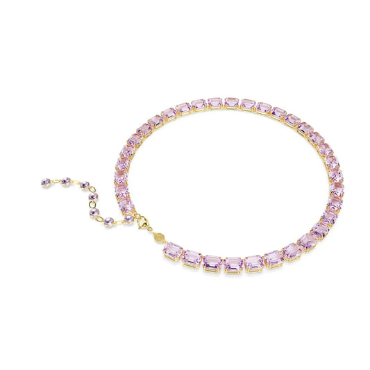 Collar Tennis Millenia, corte octogonal, morado