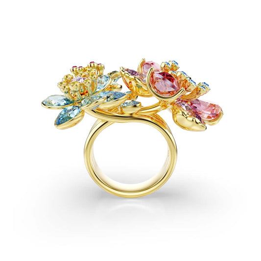 Anillo Idyllia, Combinación de cortes, Flor, Multicolor