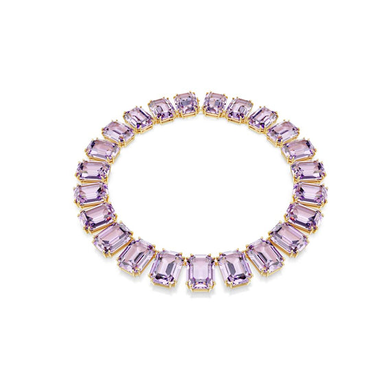 Collar Tennis Millenia, corte octogonal, morado