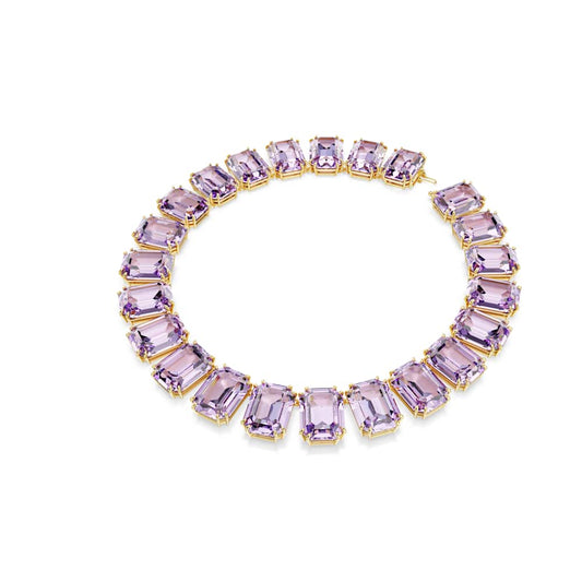 Collar Tennis Millenia, corte octogonal, morado